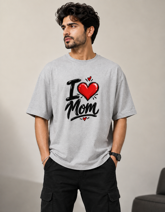 Unisex Oversized Standard T-Shirt - I ❤️Mom