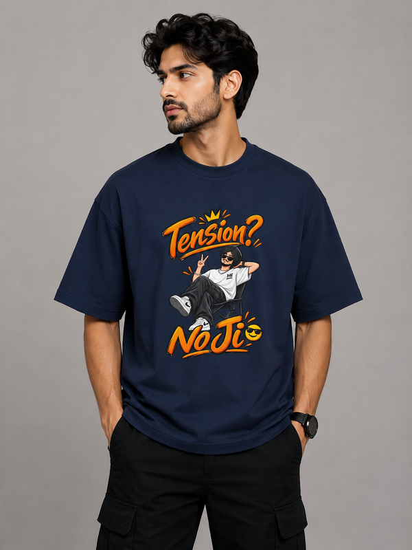 Unisex Oversized Standard T-Shirt - Tension? No Ji