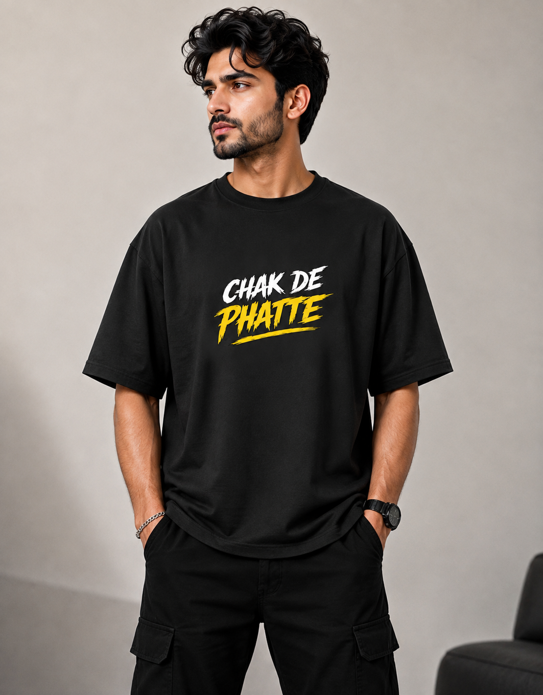 Unisex Oversized T-Shirt - Chak De Phatte