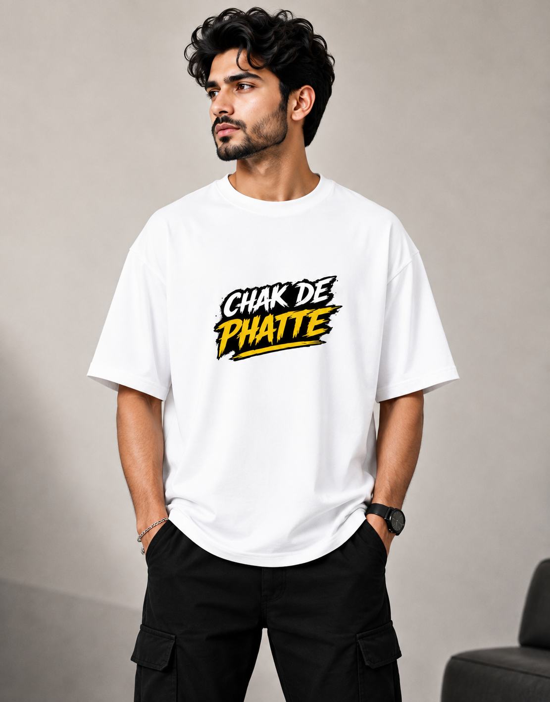 Unisex Oversized T-Shirt - Chak De Phatte